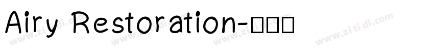 Airy Restoration字体转换